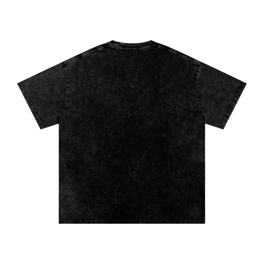 Black rose Washed Oversized Cotton T-Shirt