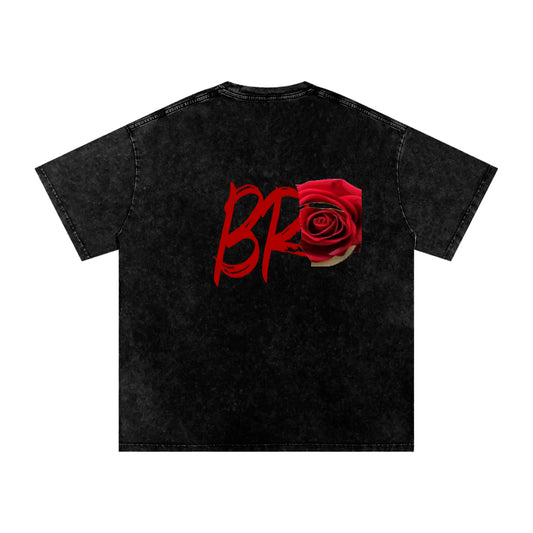 Black rose Washed Oversized Cotton T-Shirt