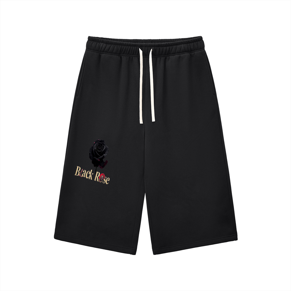 Black rose Three-quarter Sweatpants