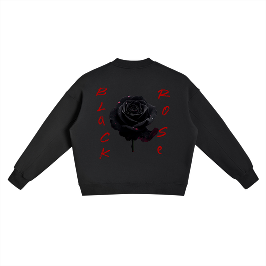 Fleece Side Slit Crewneck Sweatshirt