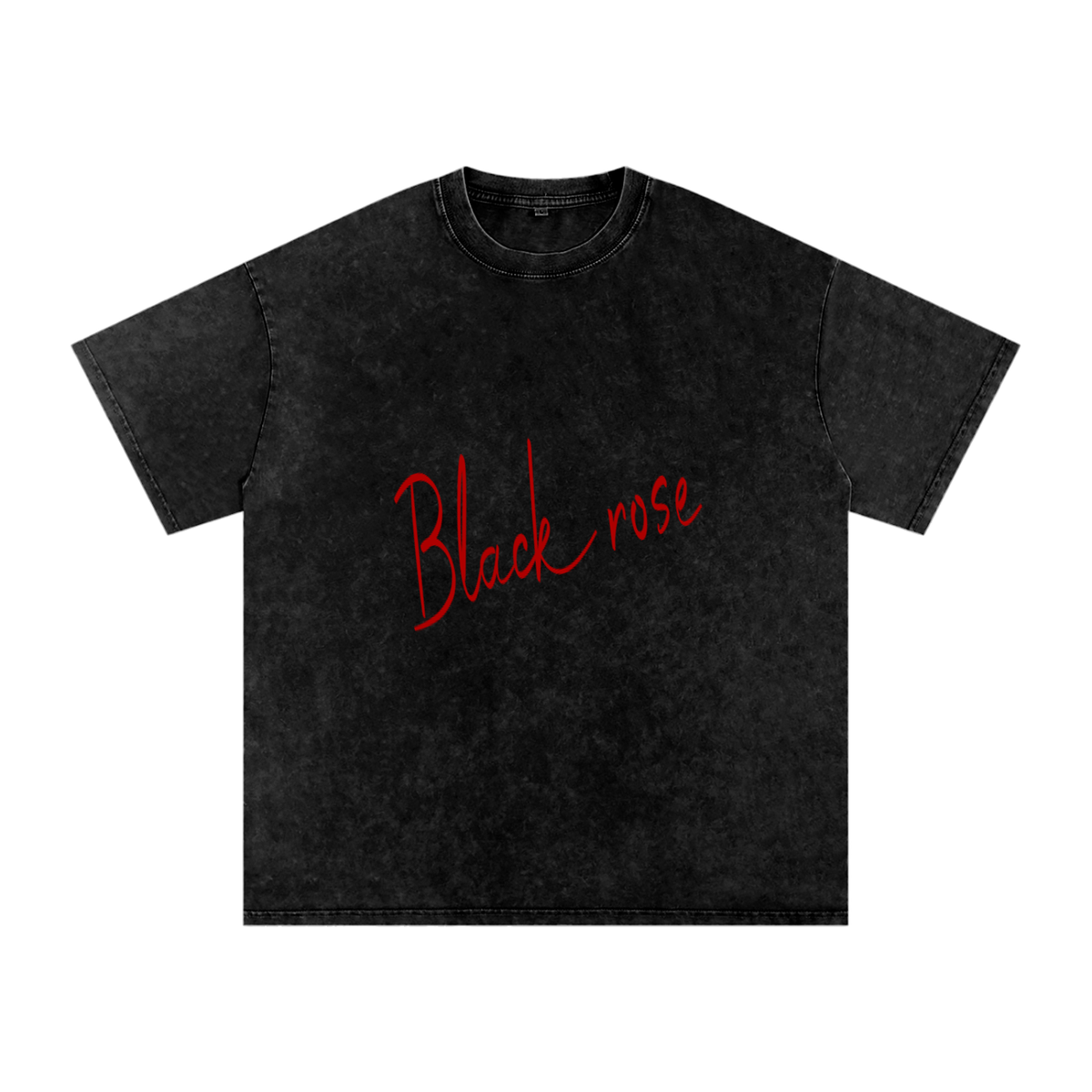 Black rose Snow Washed Oversized Cotton T-Shirt