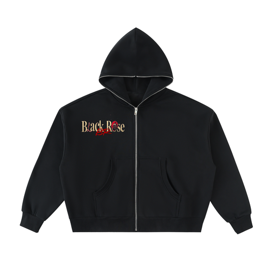 Blackrose Full-Zip Boxy Hoodie