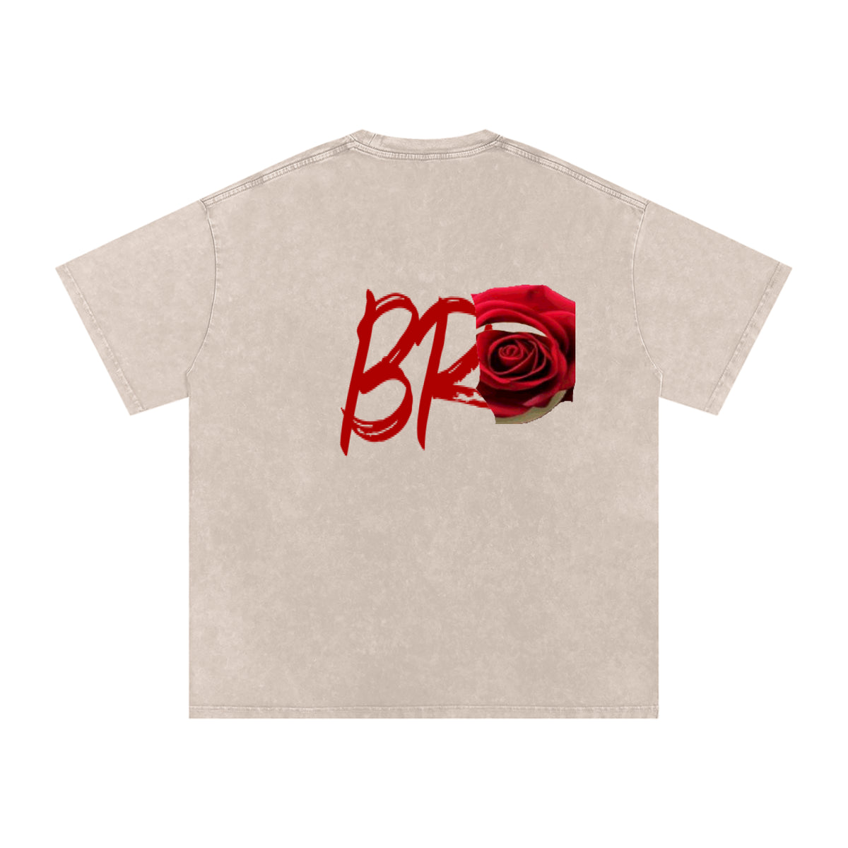 Black rose  Washed Oversized Cotton T-Shirt
